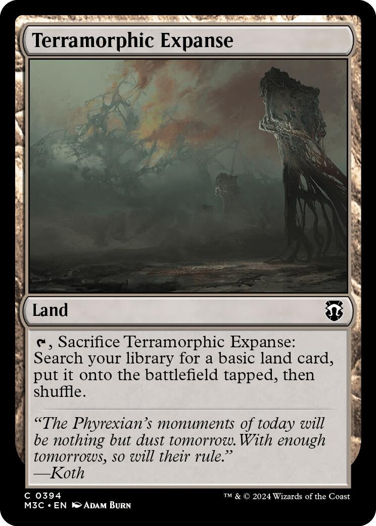 Image for Terramorphic Expanse (394) (M3C) - Magic: The Gathering