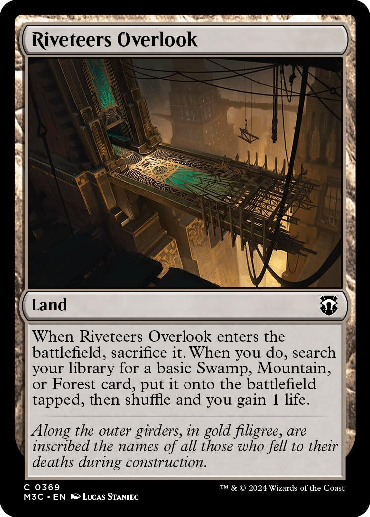 Image for Riveteers Overlook (369) (M3C) - Magic: The Gathering