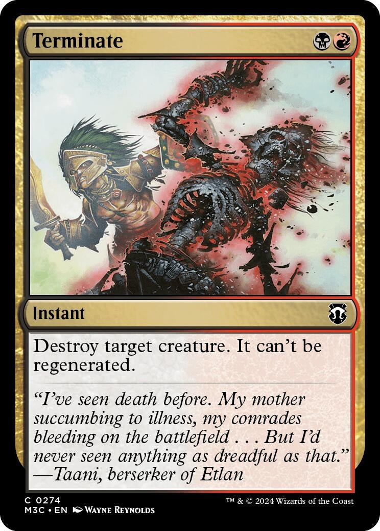 Image for Terminate (274) (M3C) - Magic: The Gathering