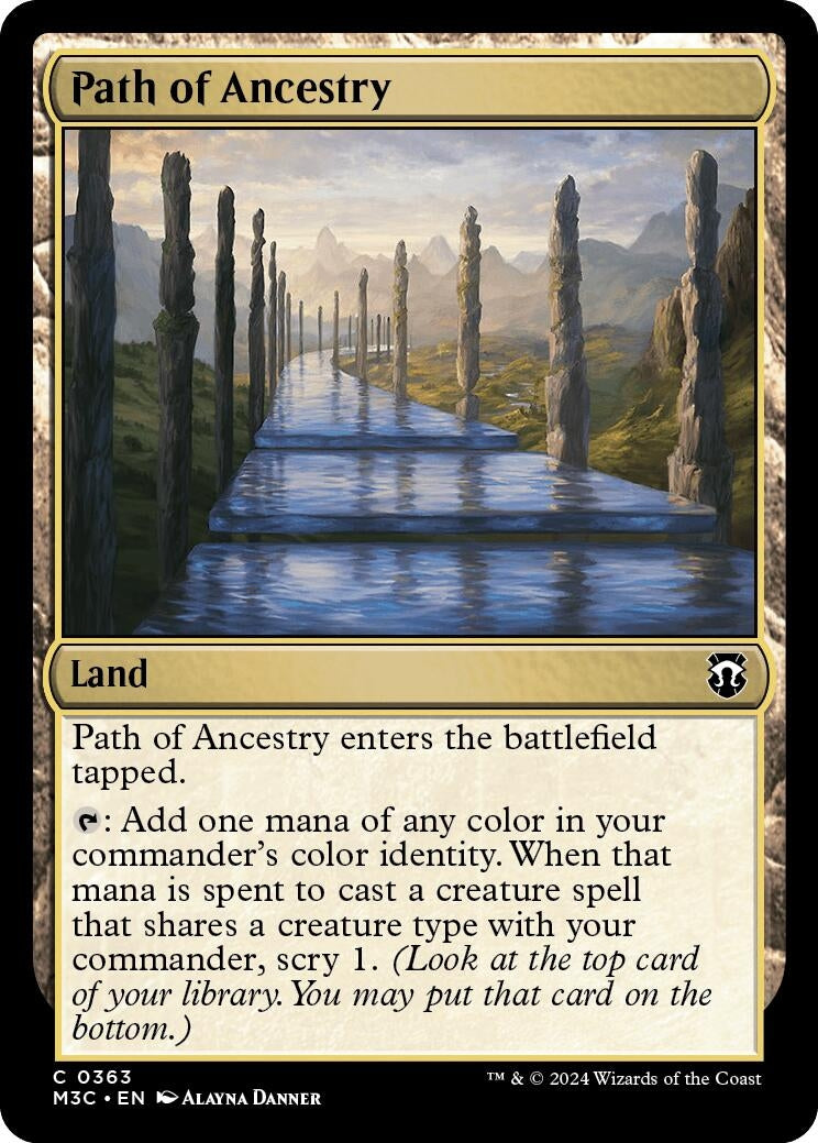 Image for Path of Ancestry (Ripple Foil) (363) (M3C) - Magic: The Gathering