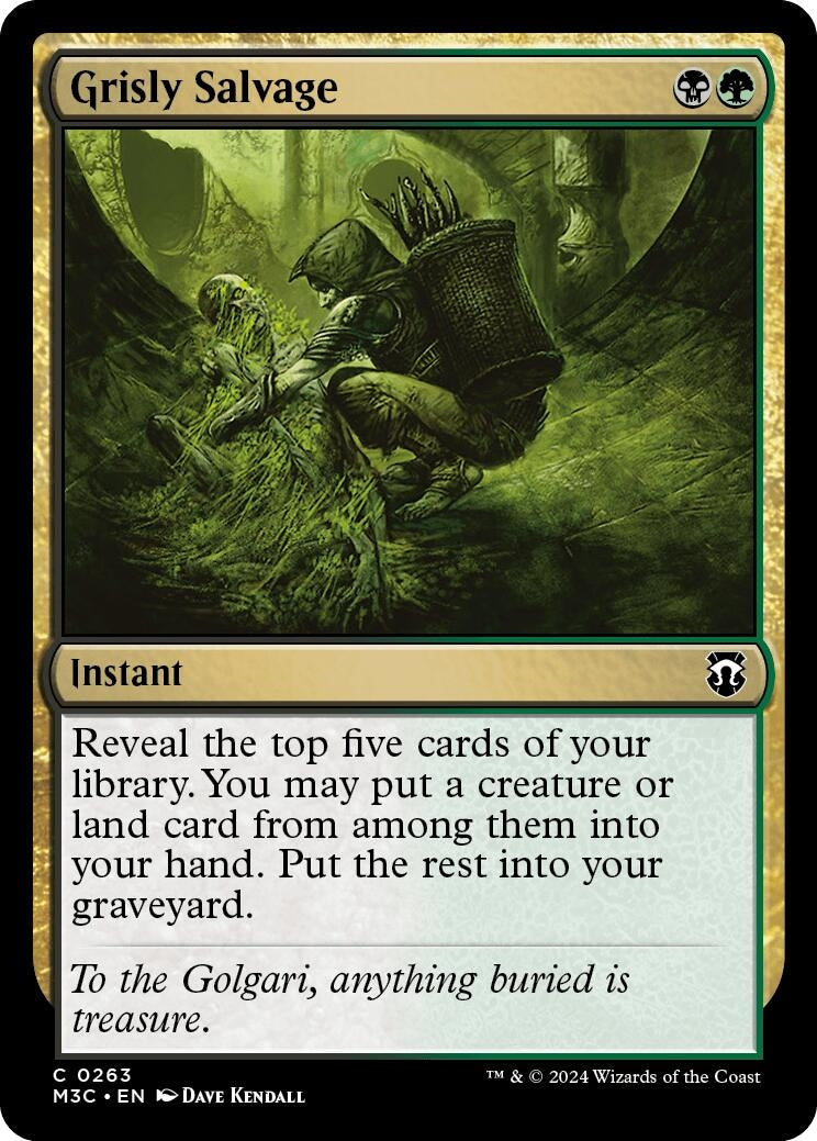 Image for Grisly Salvage (263) (M3C) - Magic: The Gathering