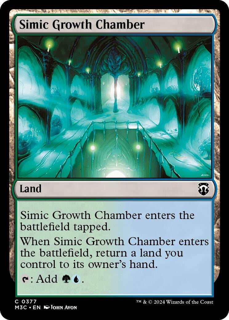Image for Simic Growth Chamber (Ripple Foil) (377) (M3C) - Magic: The Gathering