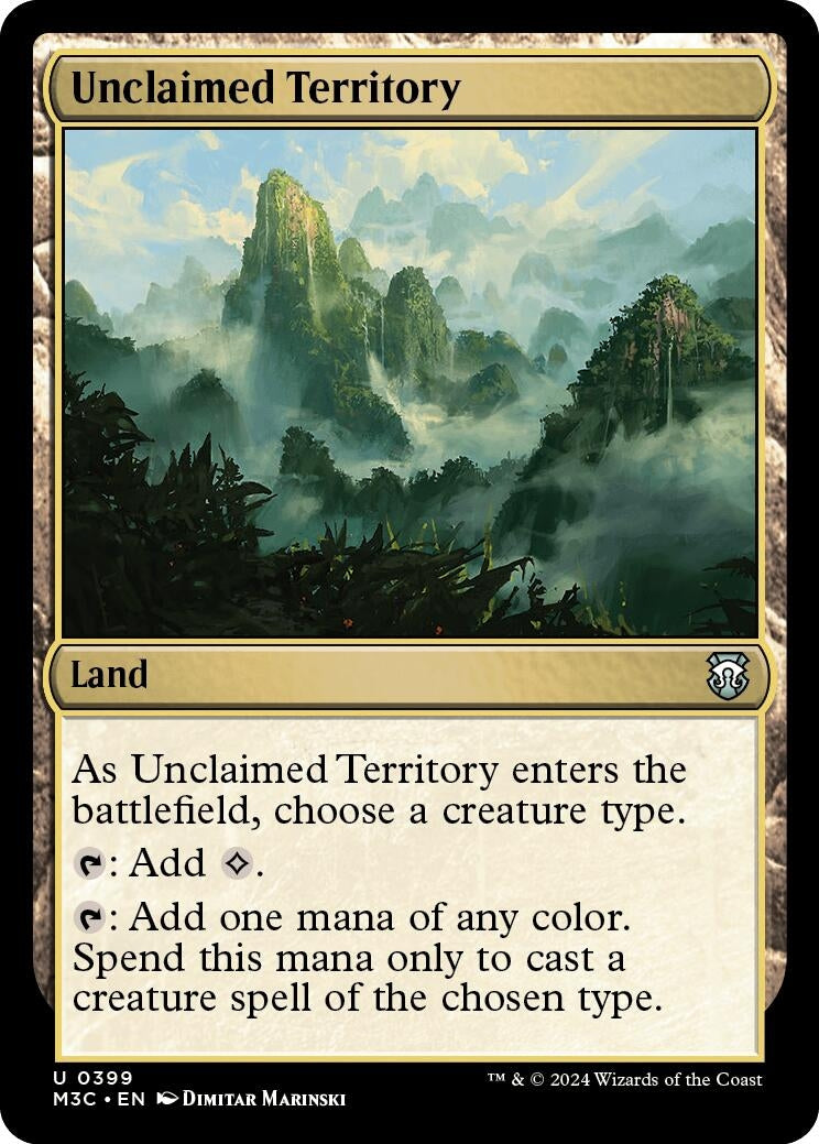 Image for Unclaimed Territory (Ripple Foil) (399) (M3C) - Magic: The Gathering