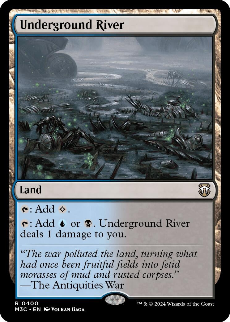 Image for Underground River (Ripple Foil) (400) (M3C) - Magic: The Gathering