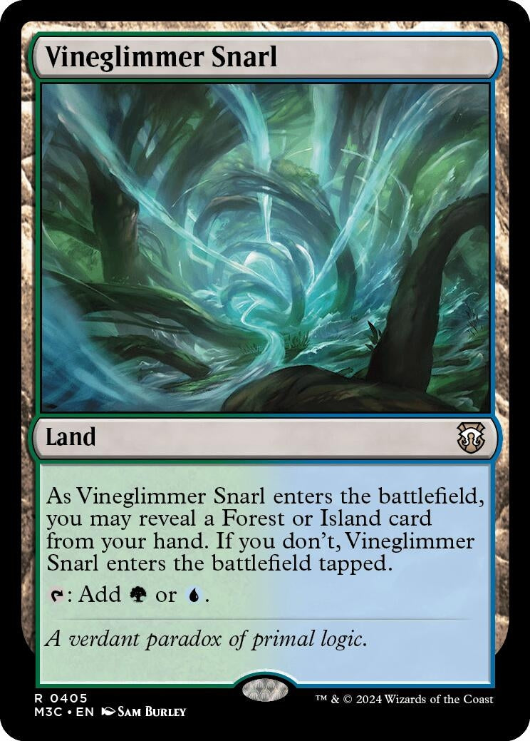 Image for Vineglimmer Snarl (Ripple Foil) (405) (M3C) - Magic: The Gathering