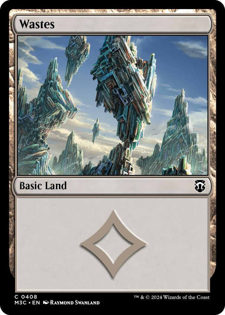 Image for Wastes (Ripple Foil) (408) (M3C) - Magic: The Gathering