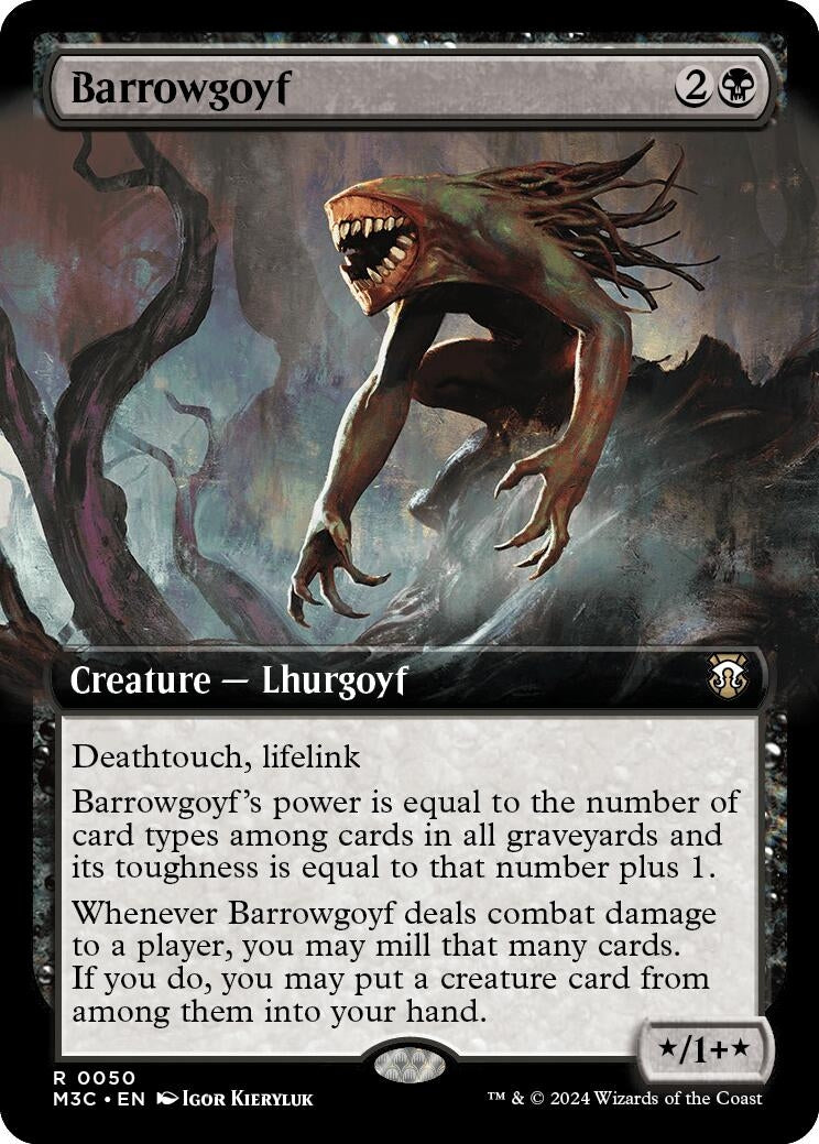 Image for Barrowgoyf (Extended Art) (Ripple Foil) (50) (M3C) - Magic: The Gathering
