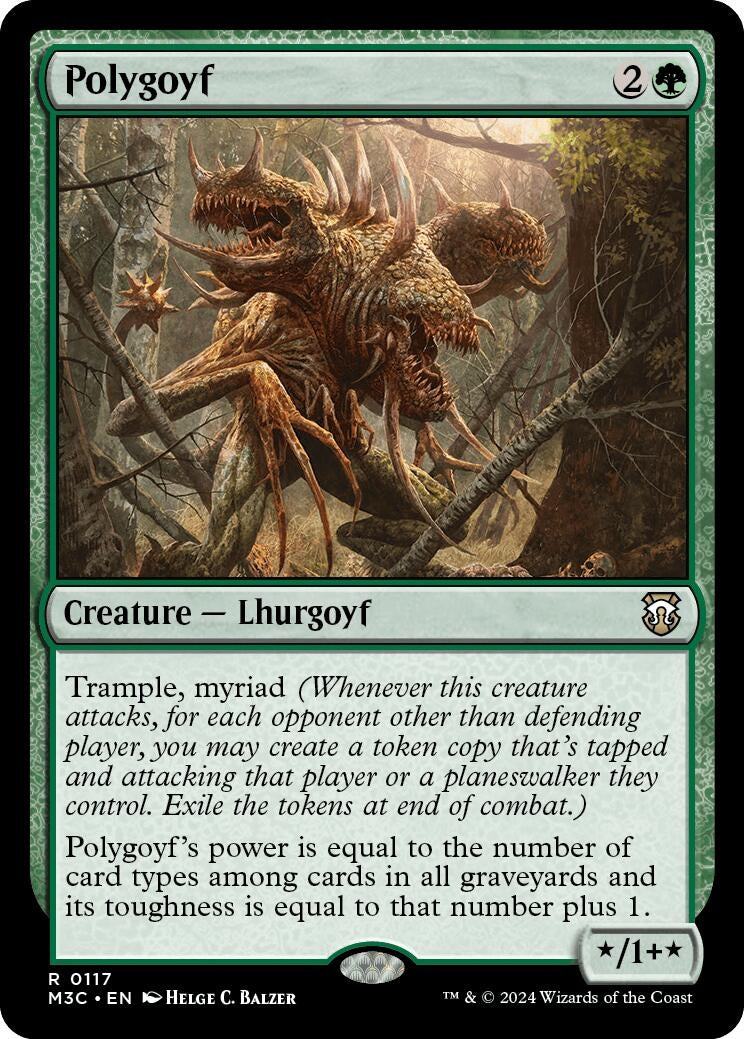 Image for Polygoyf (117) (M3C) - Magic: The Gathering