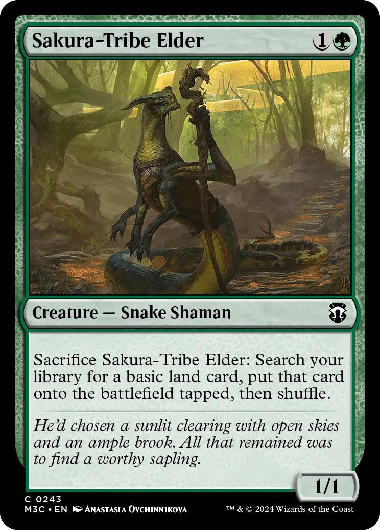Image for Sakura-Tribe Elder (Ripple Foil) (243) (M3C) - Magic: The Gathering