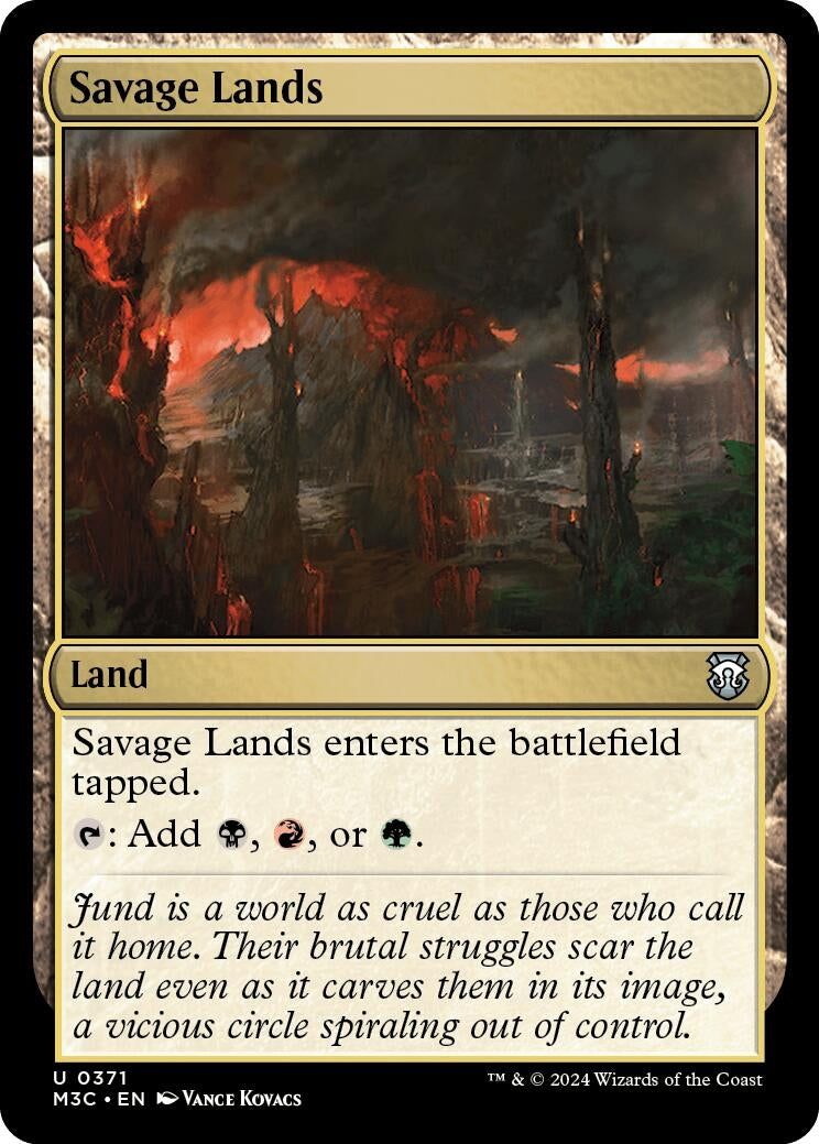 Image for Savage Lands (Ripple Foil) (371) (M3C) - Magic: The Gathering