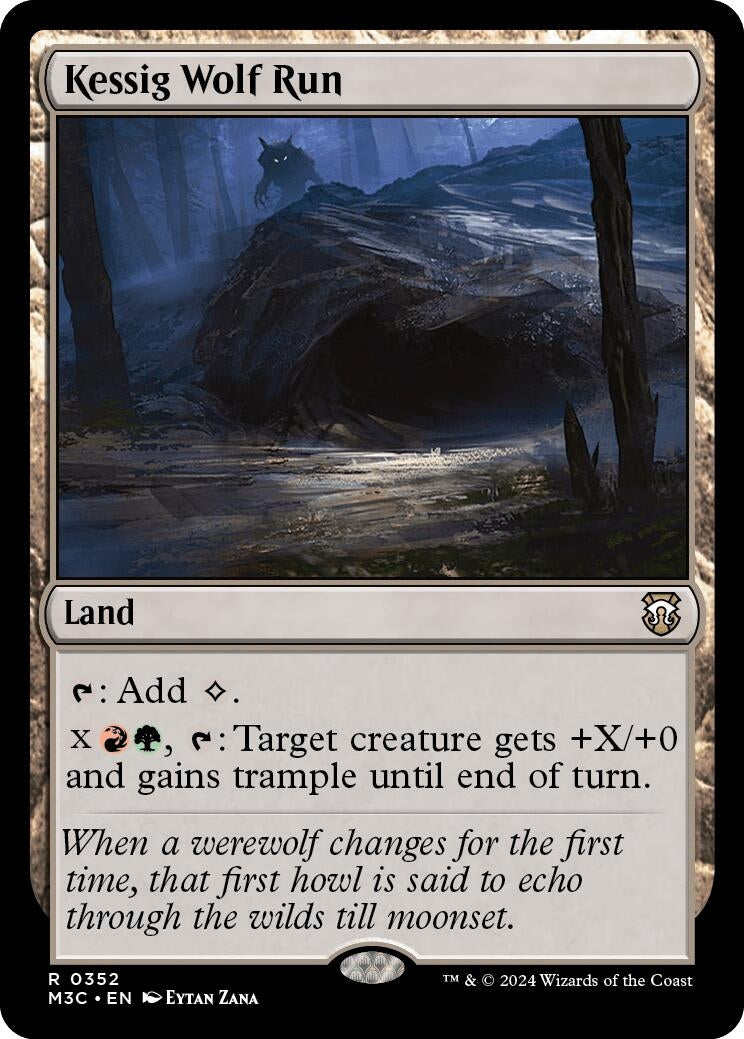 Image for Kessig Wolf Run (Ripple Foil) (352) (M3C) - Magic: The Gathering
