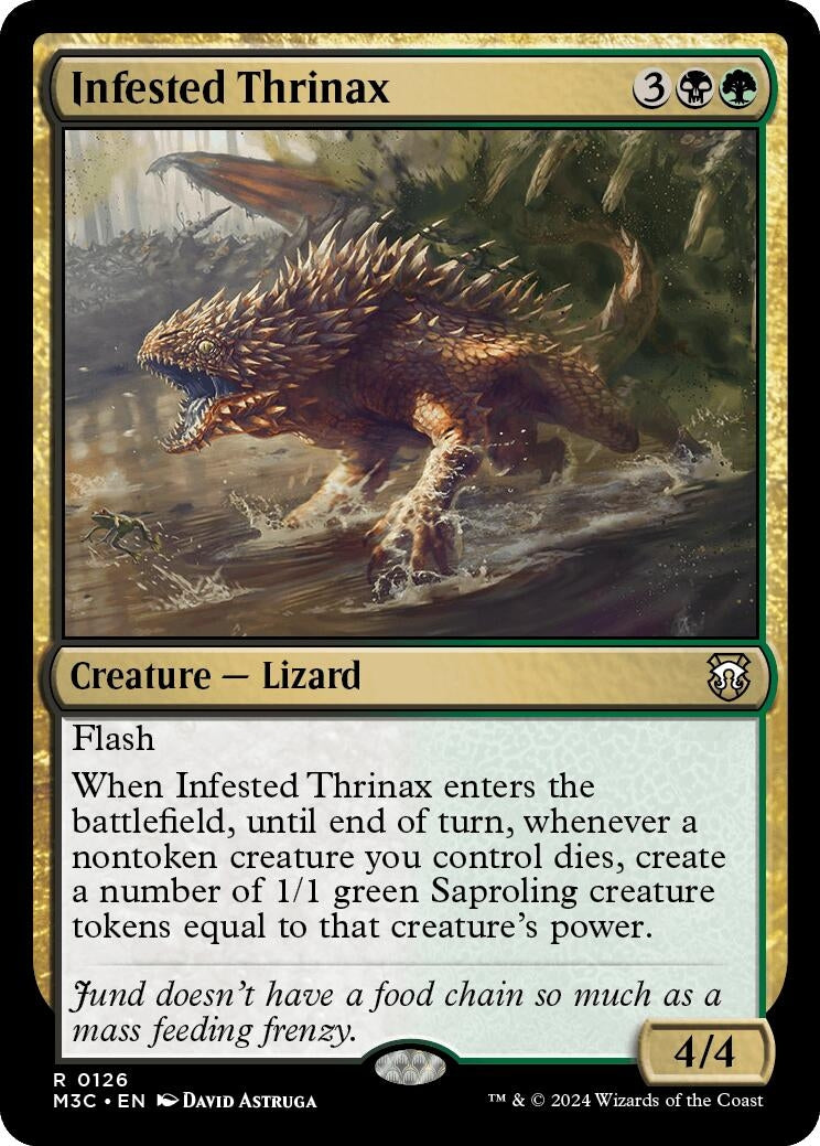 Image for Infested Thrinax (126) (M3C) - Magic: The Gathering