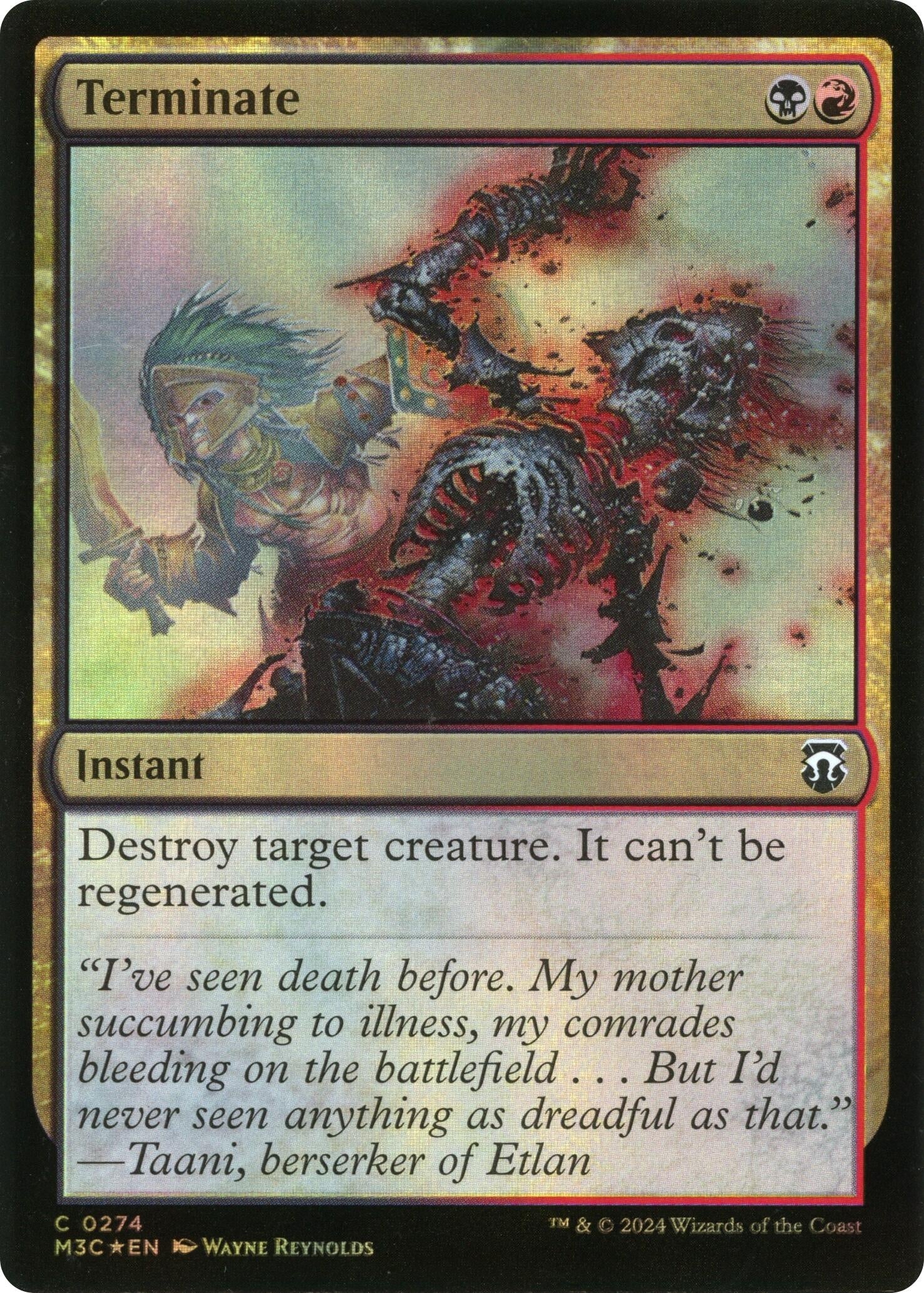 Image for Terminate (Ripple Foil) (274) (M3C) - Magic: The Gathering