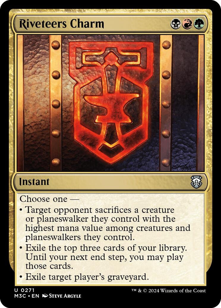 Image for Riveteers Charm (Ripple Foil) (271) (M3C) - Magic: The Gathering