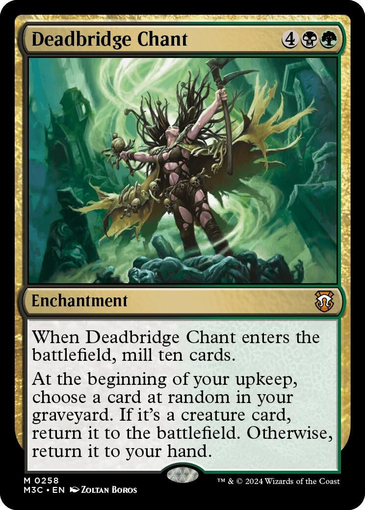 Image for Deadbridge Chant (Ripple Foil) (258) (M3C) - Magic: The Gathering