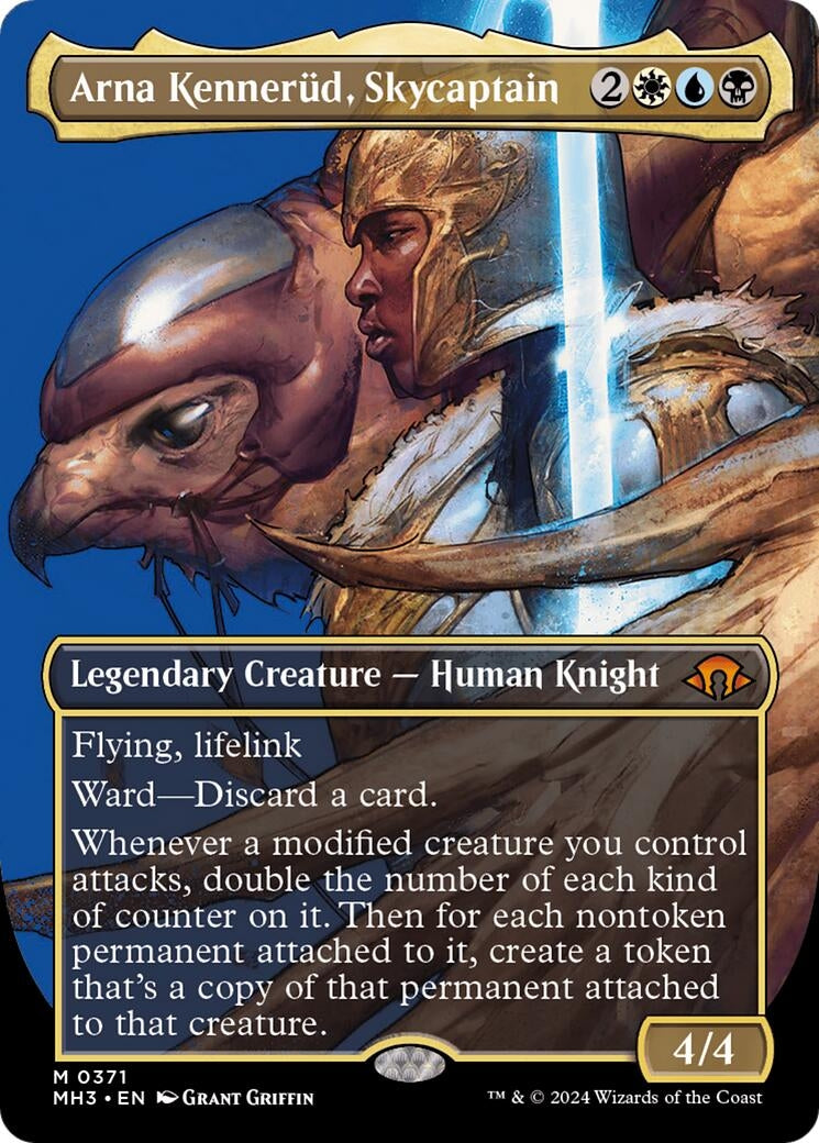 Image for Arna Kennerud, Skycaptain (Borderless) (371) (MH3) - Magic: The Gathering