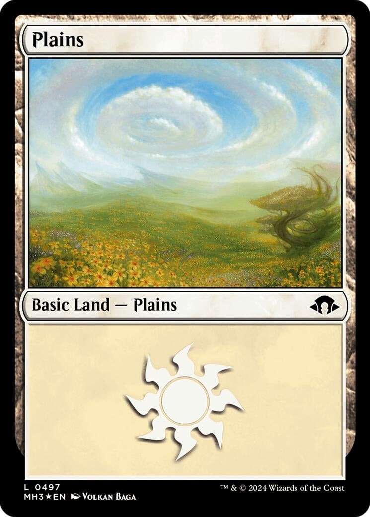 Image for Plains (0497) (Ripple Foil) (497) (MH3) - Magic: The Gathering