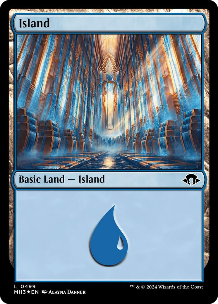 Image for Island (0499) (Ripple Foil) (499) (MH3) - Magic: The Gathering
