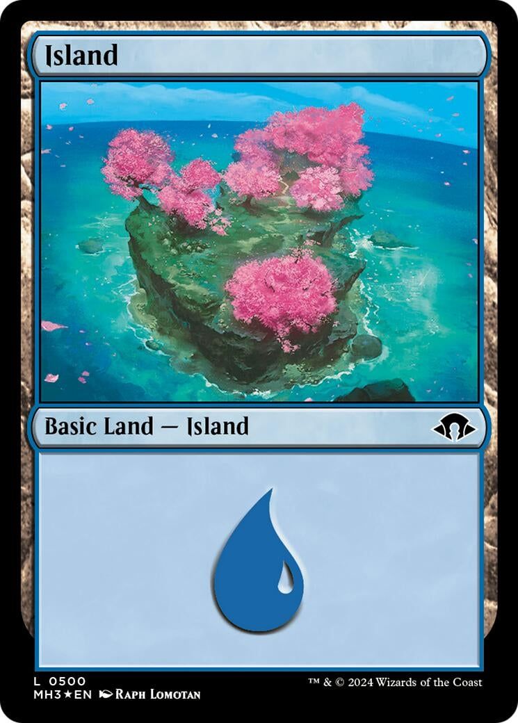 Image for Island (0500) (Ripple Foil) (500) (MH3) - Magic: The Gathering