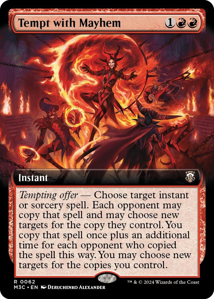 Image for Tempt with Mayhem (Extended Art) (Ripple Foil) (62) (M3C) - Magic: The Gathering