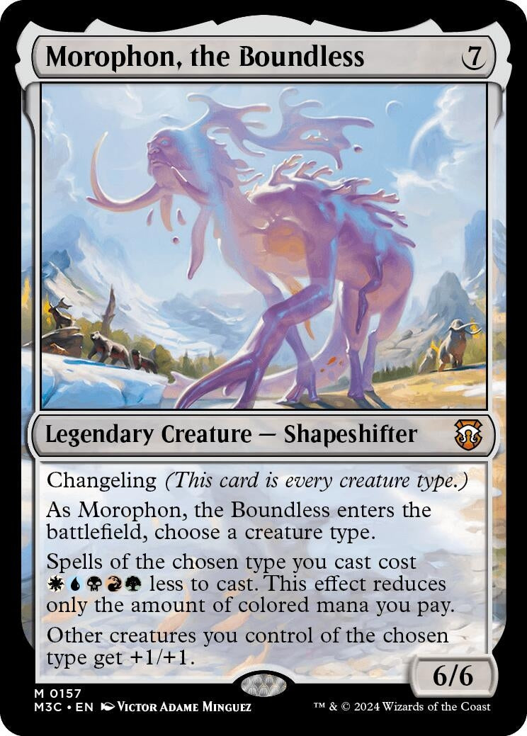Image for Morophon, the Boundless (Ripple Foil) (157) (M3C) - Magic: The Gathering