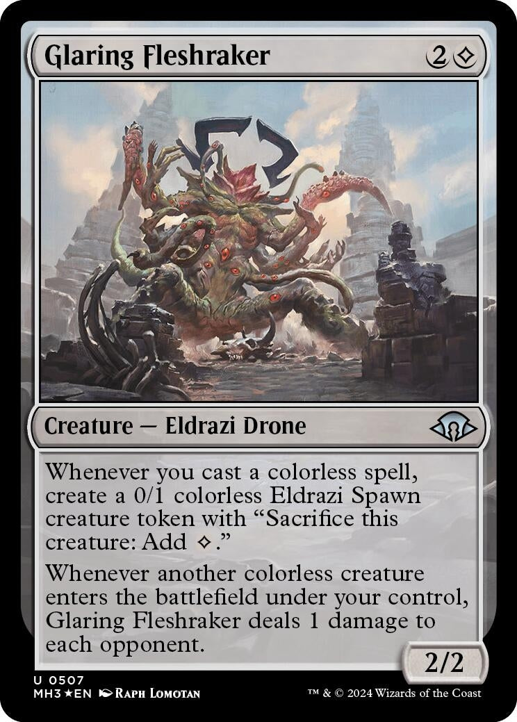 Image for Glaring Fleshraker (Ripple Foil) (507) (MH3) - Magic: The Gathering
