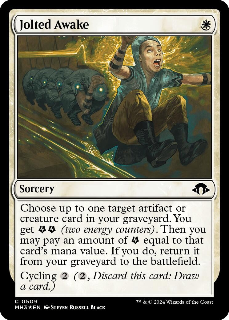 Image for Jolted Awake (Ripple Foil) (509) (MH3) - Magic: The Gathering