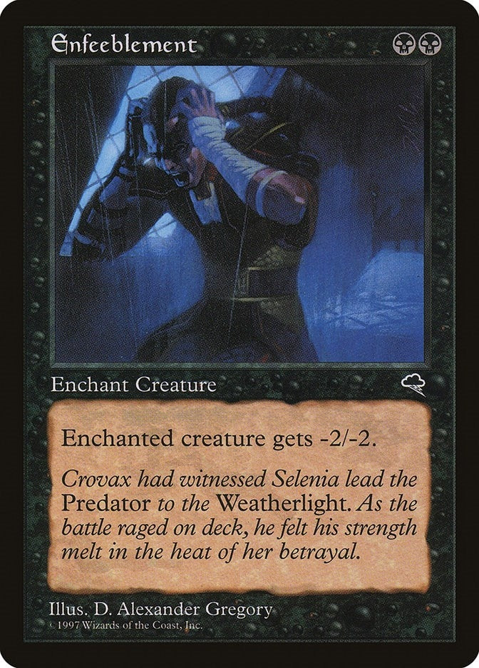 Image for Enfeeblement (133) (TMP) - Magic: The Gathering