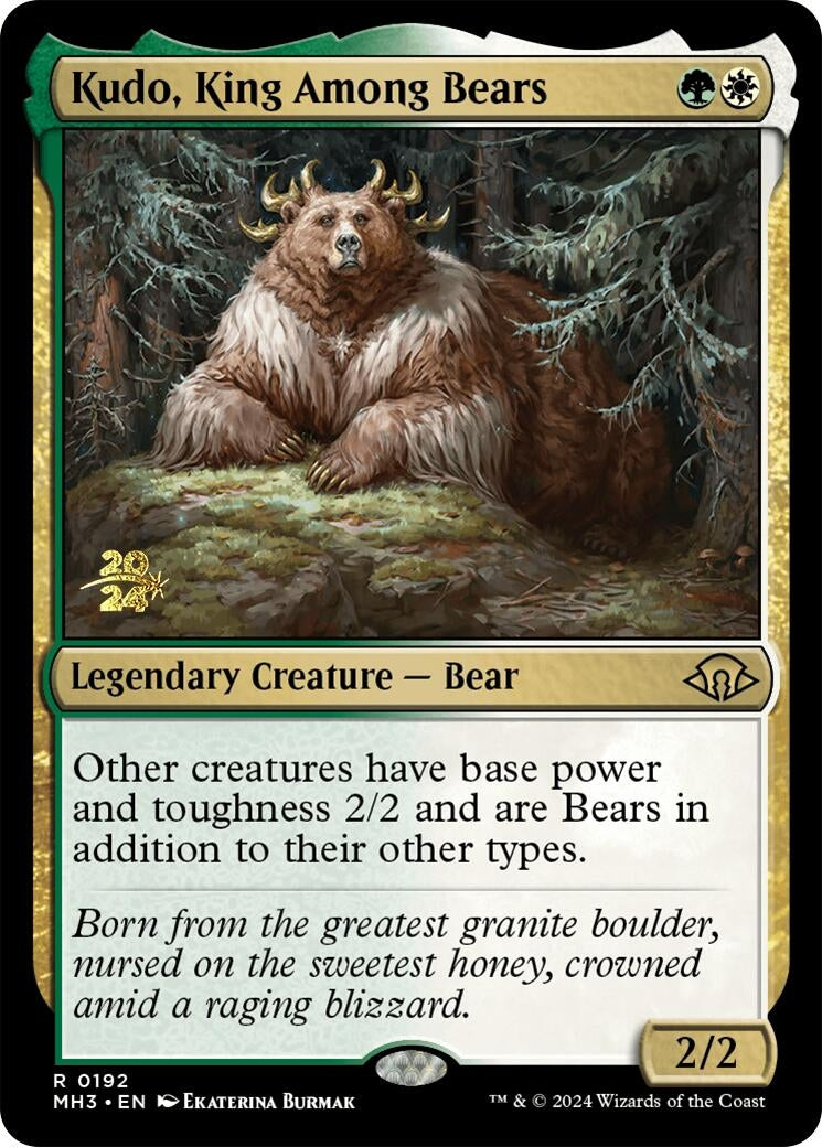 Image for Kudo, King Among Bears (192) (PRE) - Magic: The Gathering