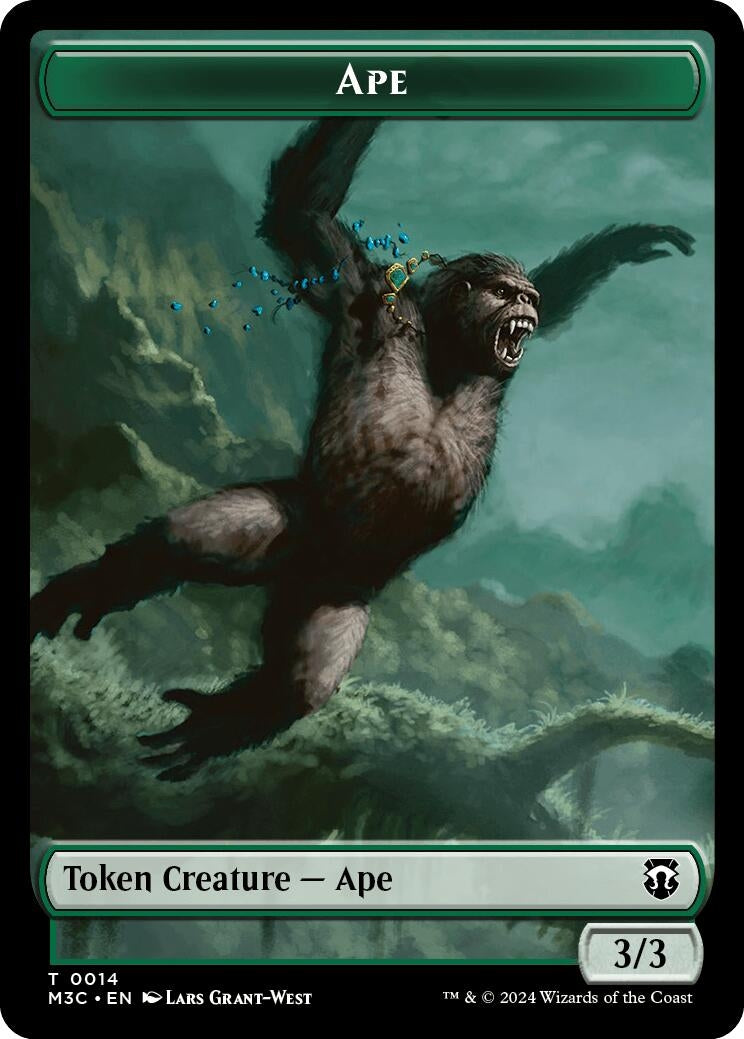Image for Ape // Plant Double-Sided Token (14 // 26) (M3C) - Magic: The Gathering