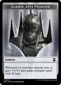 Image for Emblem - Garruk, Apex Predator // Saproling Double-Sided Token (27 // 21) (M3C) - Magic: The Gathering