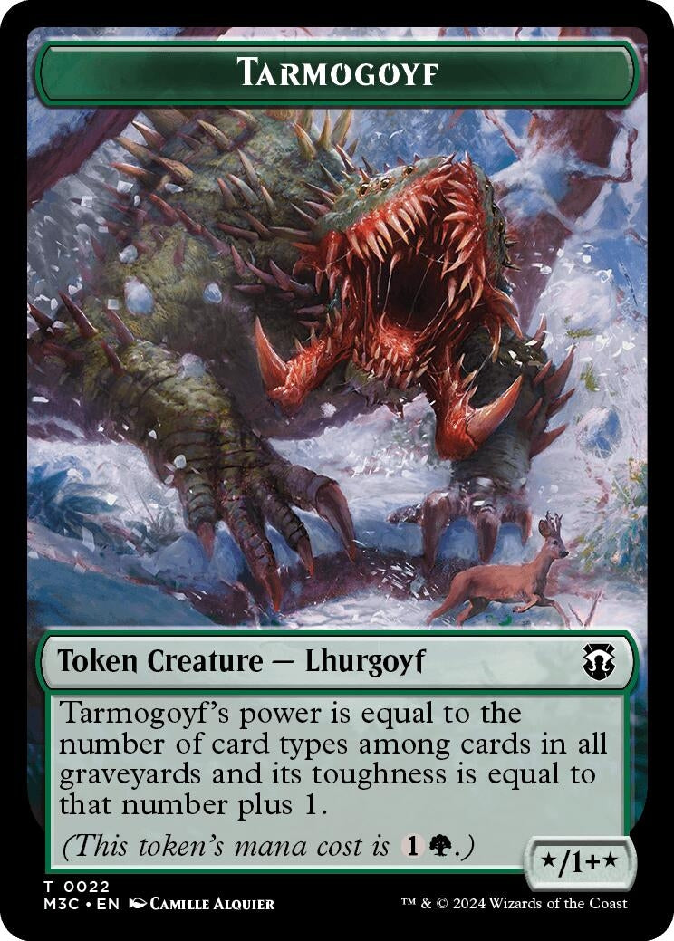 Image for Tarmogoyf // Goblin Double-Sided Token (22 // 13) (M3C) - Magic: The Gathering