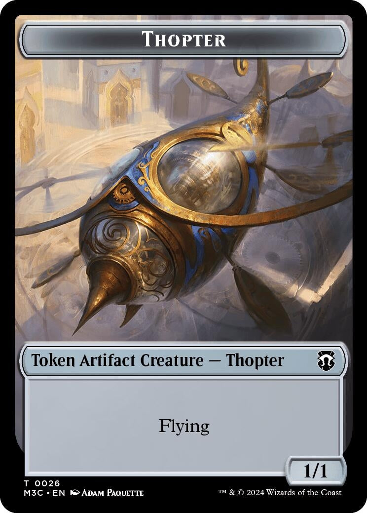 Image for Thopter // Copy Double-Sided Token (26 // 1) (M3C) - Magic: The Gathering