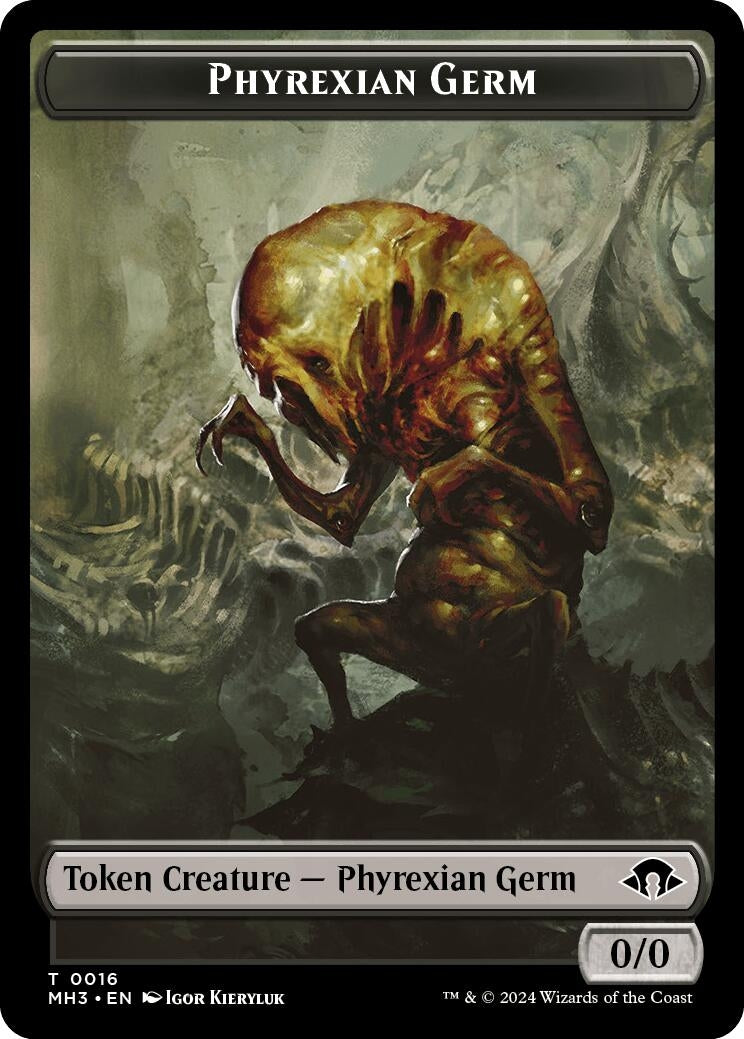 Image for Phyrexian Germ // Cat Double-Sided Token (16 // 4) (MH3) - Magic: The Gathering