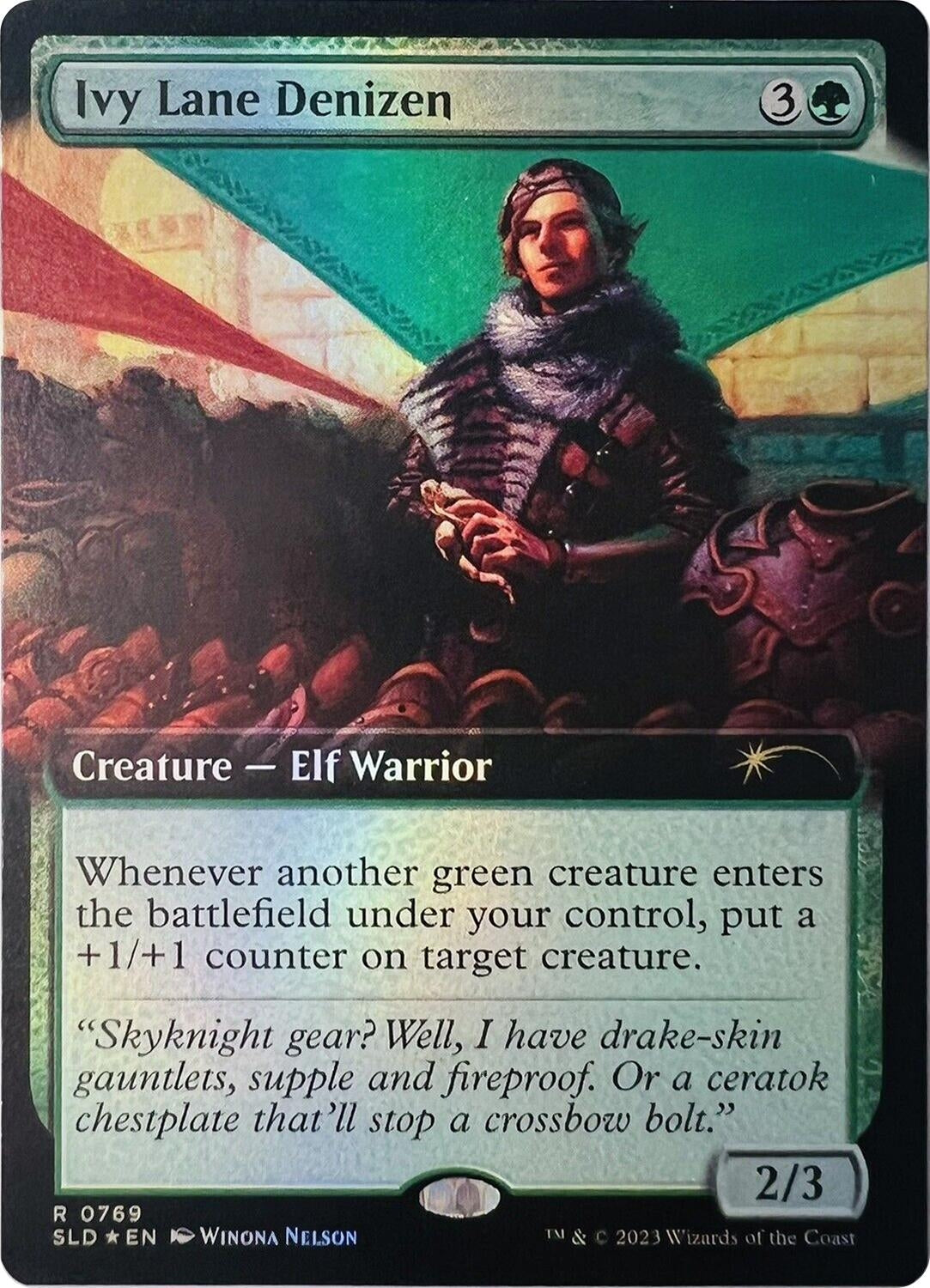 Image for Ivy Lane Denizen (Extended Art) (769) (SLD) - Magic: The Gathering