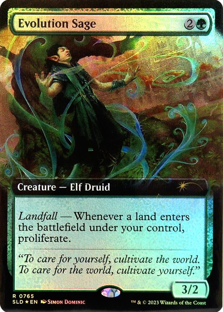 Image for Evolution Sage (Extended Art) (765) (SLD) - Magic: The Gathering