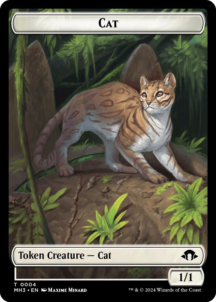 Image for Cat Token (4) (MH3) - Magic: The Gathering