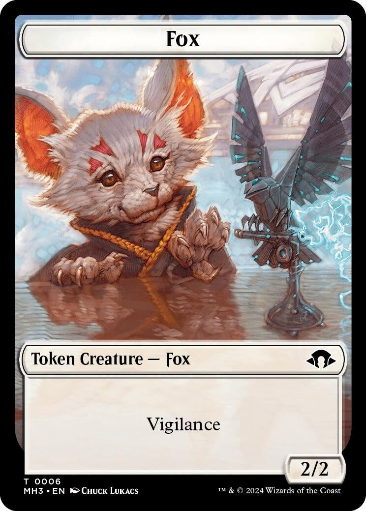 Image for Fox Token (6) (MH3) - Magic: The Gathering