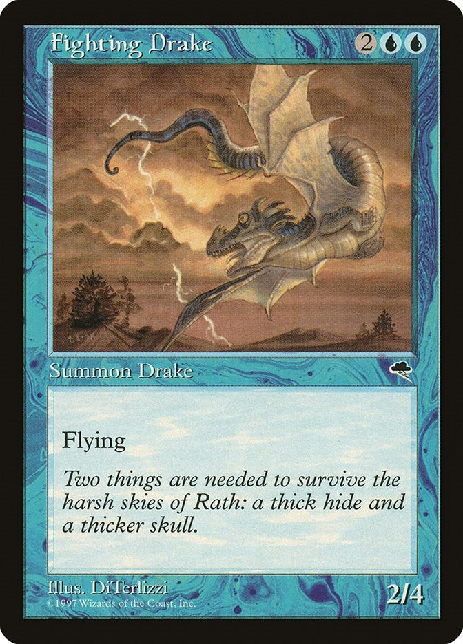 Image for Fighting Drake (63) (TMP) - Magic: The Gathering
