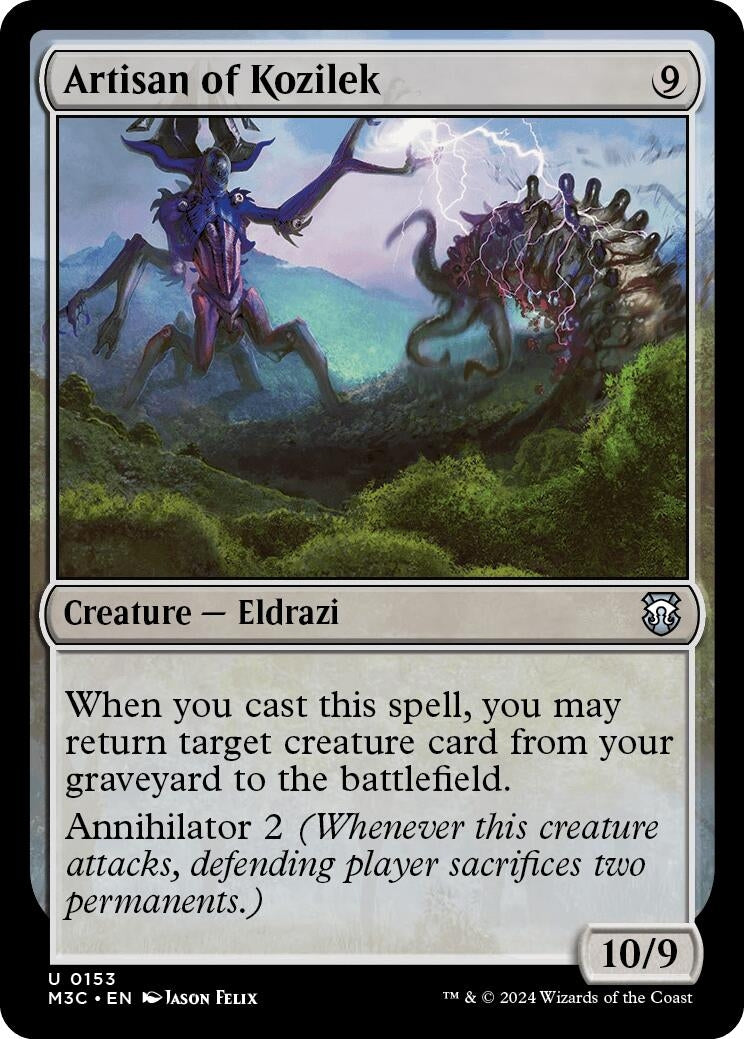 Image for Artisan of Kozilek (Ripple Foil) (153) (M3C) - Magic: The Gathering