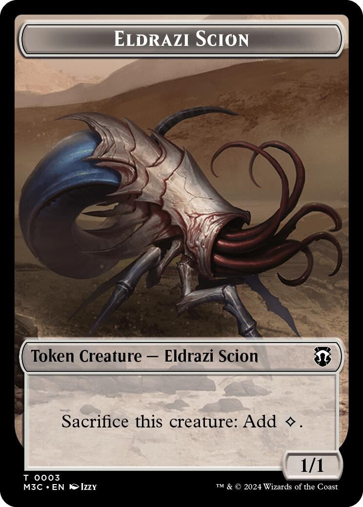 Image for Eldrazi Scion (Ripple Foil) // Eldrazi Spawn Double-Sided Token (3 // 2) (M3C) - Magic: The Gathering