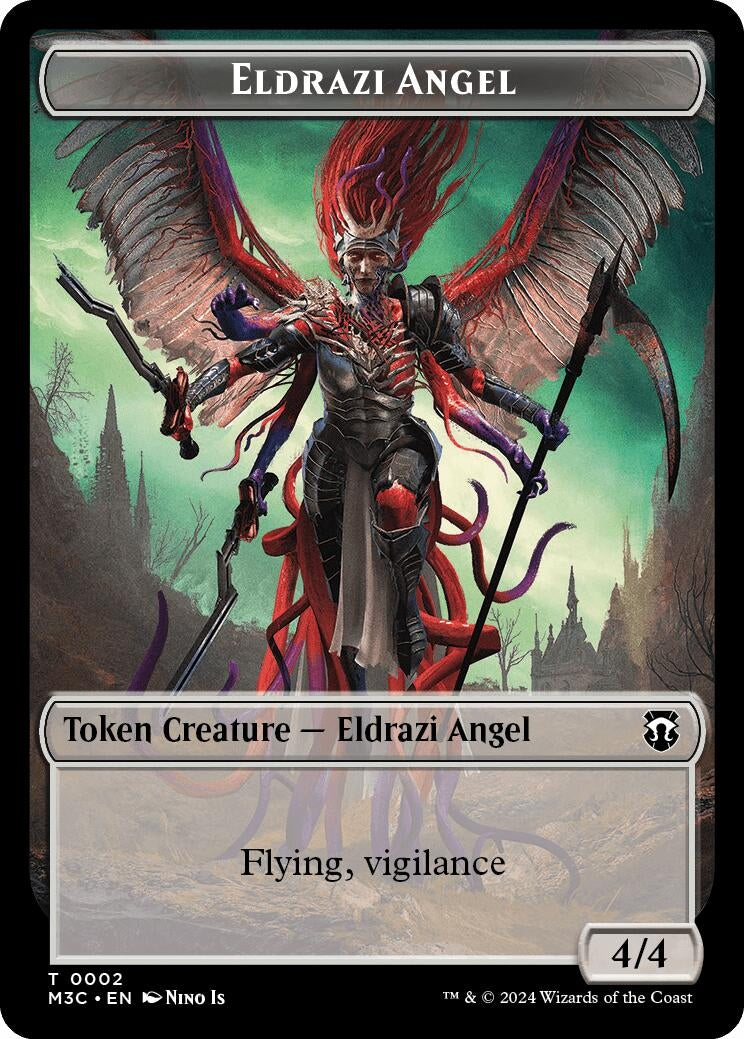 Image for Eldrazi Angel (Ripple Foil) // Copy Double-Sided Token (2 // 1) (M3C) - Magic: The Gathering
