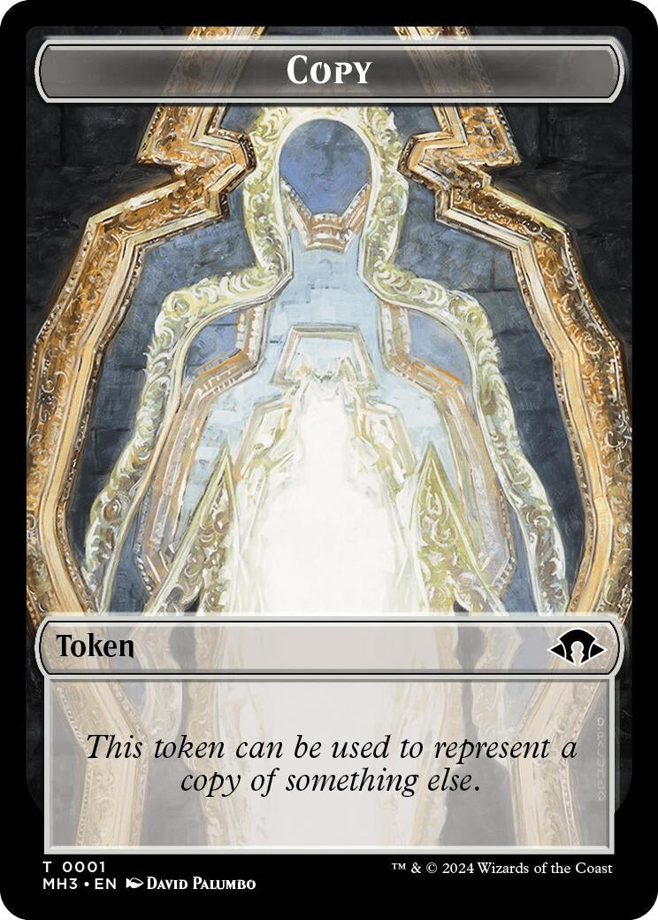Image for Copy (Ripple Foil) // Eldrazi Angel Double-Sided Token (1 // 2) (M3C) - Magic: The Gathering