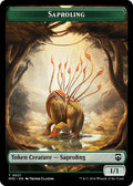 Image for Saproling (Ripple Foil) // Emblem - Garruk, Apex Predator Double-Sided Token (21 // 27) (M3C) - Magic: The Gathering