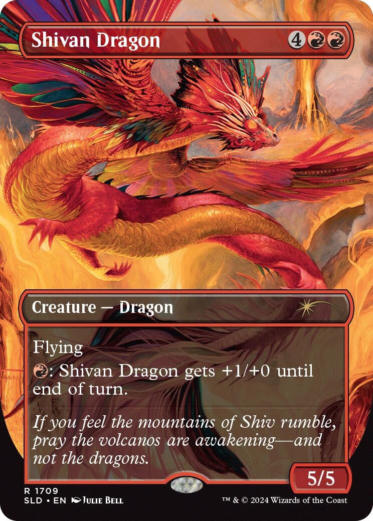 Image for Shivan Dragon (1709) (SLD) - Magic: The Gathering