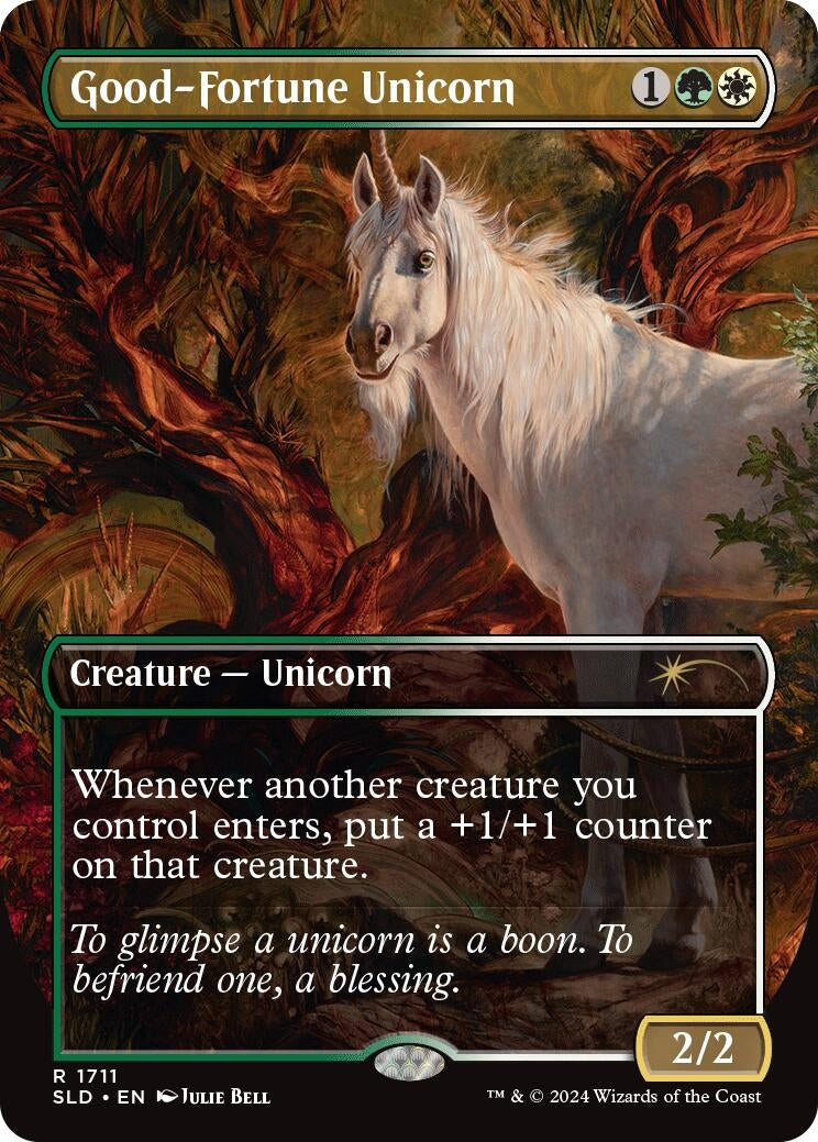 Image for Good-Fortune Unicorn (1711) (SLD) - Magic: The Gathering