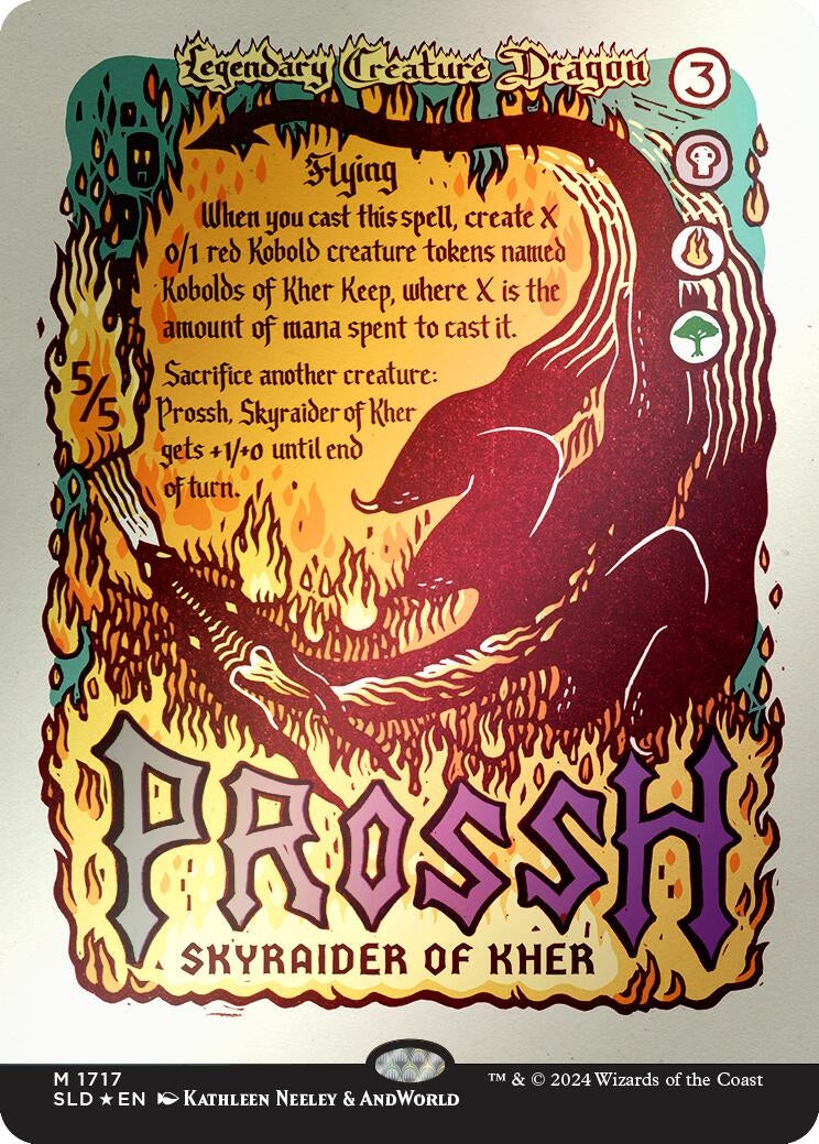 Image for Prossh, Skyraider of Kher (Rainbow Foil) (1717) (SLD) - Magic: The Gathering