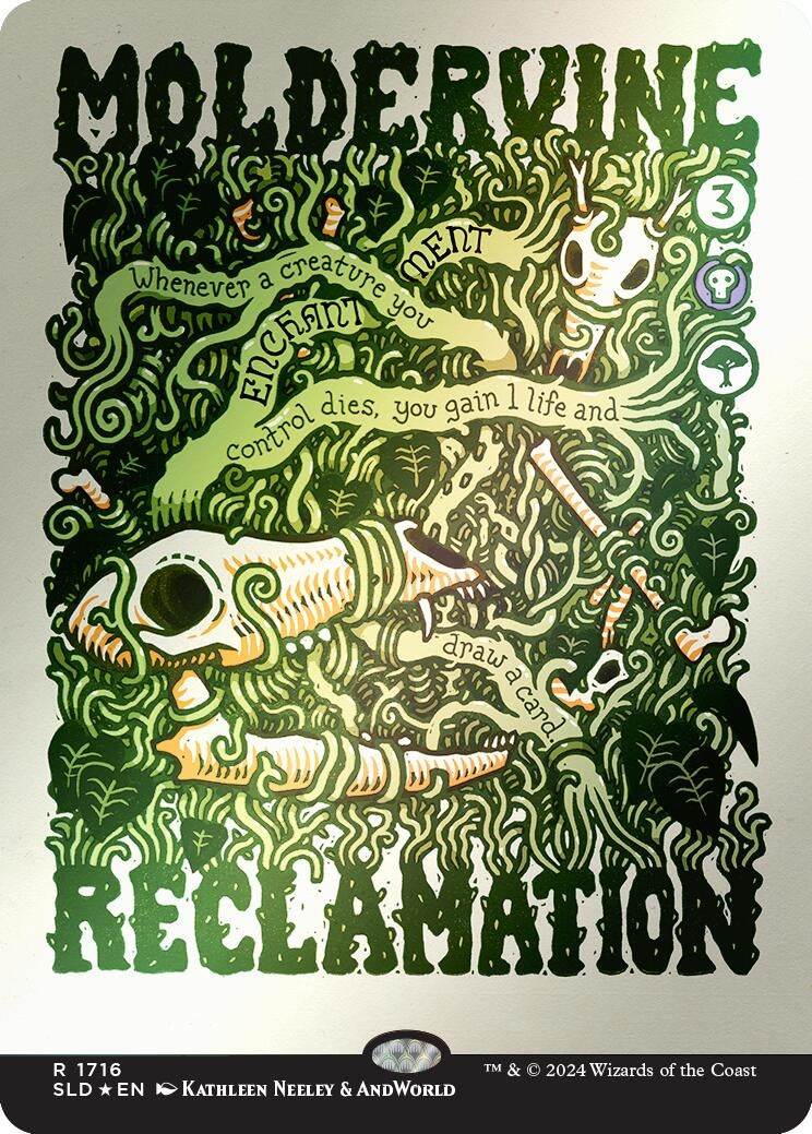 Image for Moldervine Reclamation (Rainbow Foil) (1716) (SLD) - Magic: The Gathering