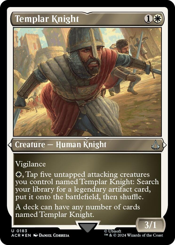 Image for Templar Knight (Foil Etched) (183) (ACR) - Magic: The Gathering