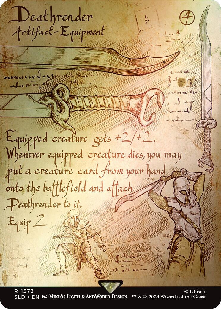 Image for Deathrender (Rainbow Foil) (1573) (SLD) - Magic: The Gathering